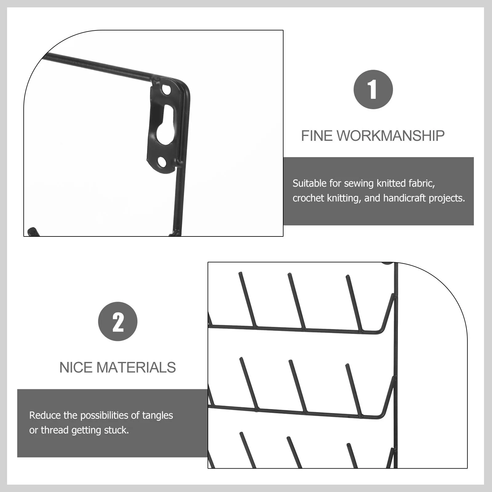 

32 катушки, подставка для ниток, железная прочная износостойкая подставка для ниток, настенный органайзер для шитья для домашней вышивки, стегания