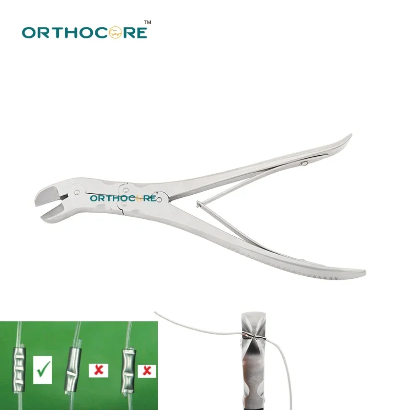 Crimping Forceps Suture And Anchor System Compound Action Crimper Monofilament Line Veterinary Orthope Instruments Pet Animal