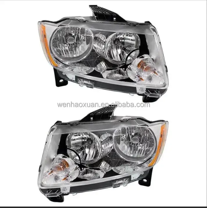 Per 11-13 Grand Cherokee Faro/Lampade Angolo Trasparente Cromo 55079378 AF 55079379 AF