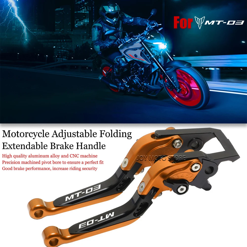 

For MT03 mt03 mt 03 2018-2021 Motorcycle Accessories CNC Clutch Lever Brake Lever Set Adjustable Folding Handle Levers