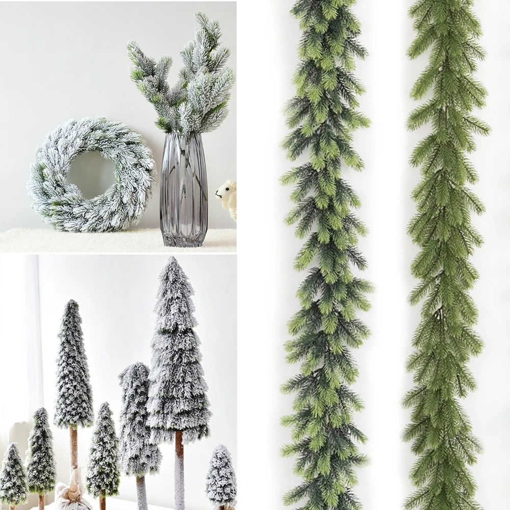 20/10pcs Artificial Plants Pine Branches Christmas Tree Accessories DIY New Year Party Decorations Xmas Ornaments Kids Gift