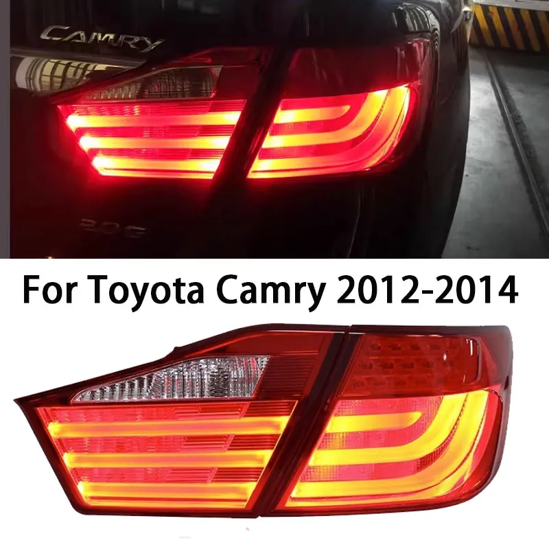 Taillights For Toyota Camry 2012-2014 Upgrade Modified Fashion Full LED Taillight Assembly Turn Signal Rear Lamp Accessories