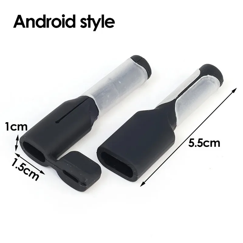 Soft Silicone Cable Winder Protectors for Dual USB C Android Charging Cable Saver Cord Organizer Wire Anti Break Protection