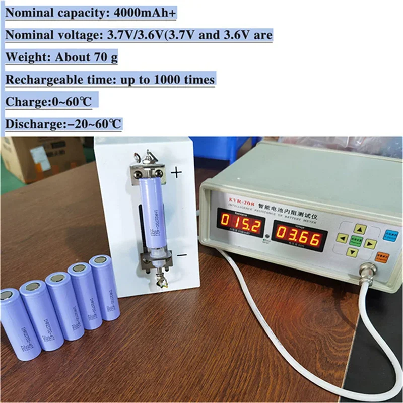 INR21700-40T 4000mAh 30A 3.7V High discharge/large capacity lithium-ion battery for flashlights, electric cars, power tools, etc