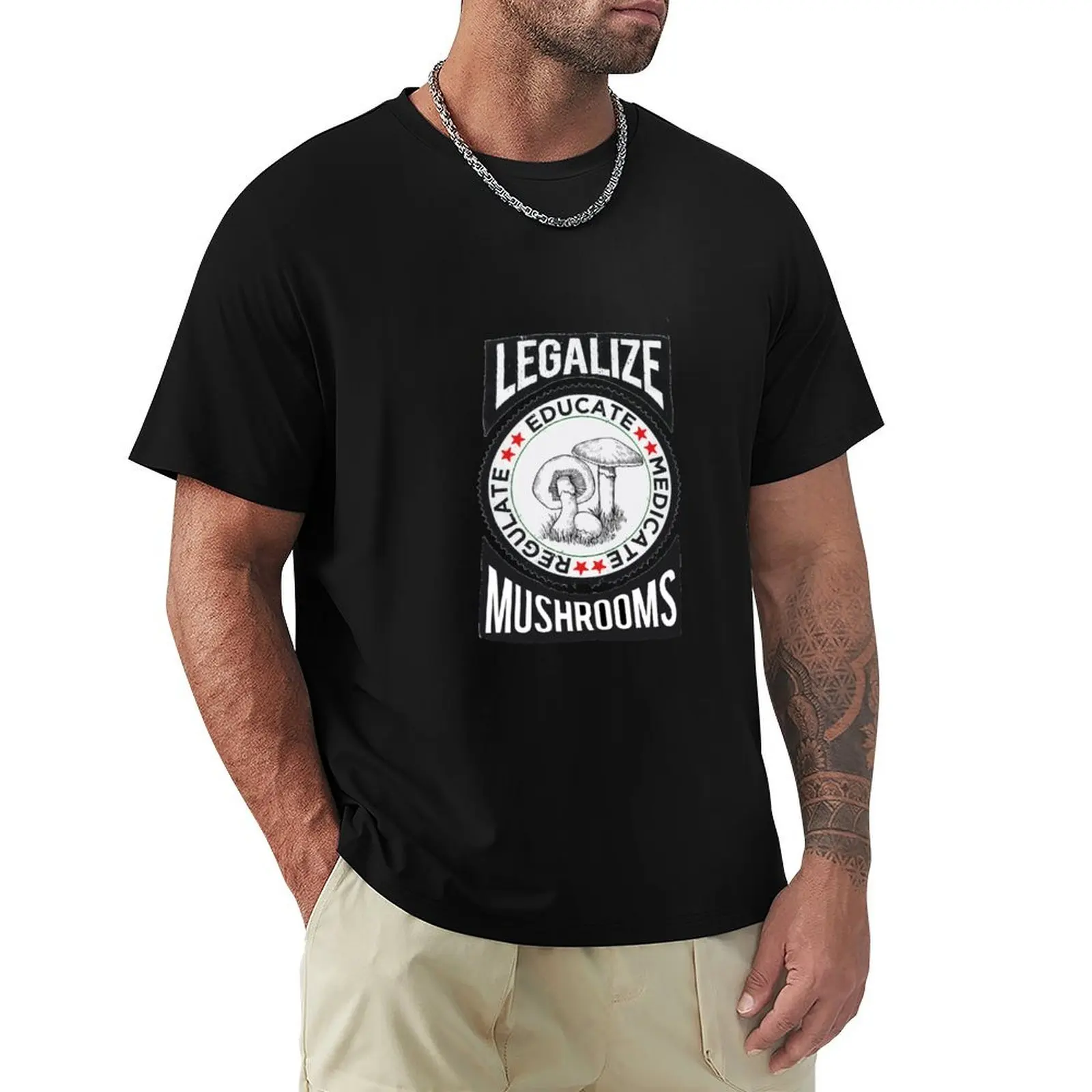 Legalize Mushrooms - Educate, Regulate, Medicate - Colorado 2019 T-Shirt Performance Workout Short Sleeve Tee