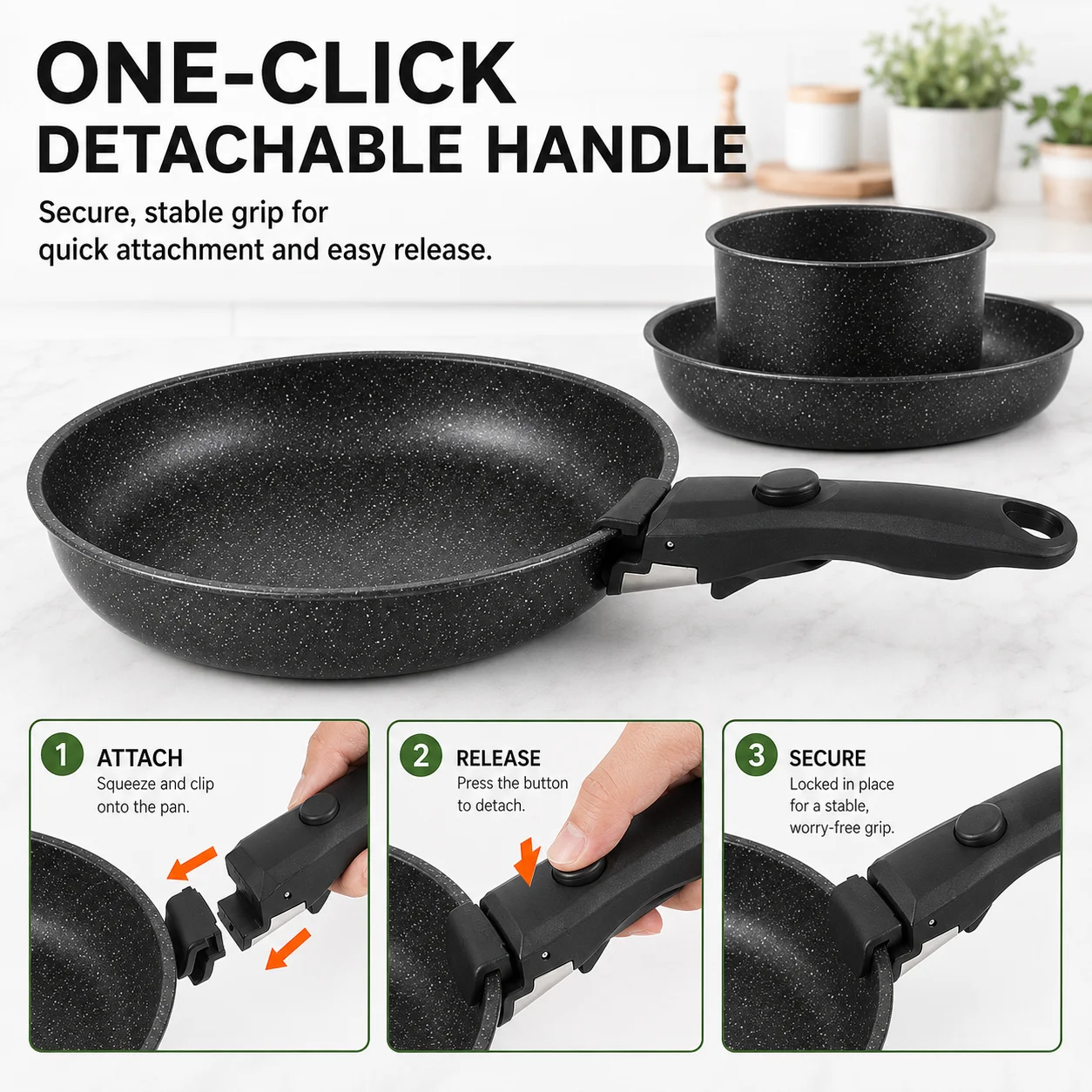 유위즈 4종 논스틱 쿡웨어 세트 탈부착 손잡이 스태커블 - Paella Pan Steel 리뷰 및 가격