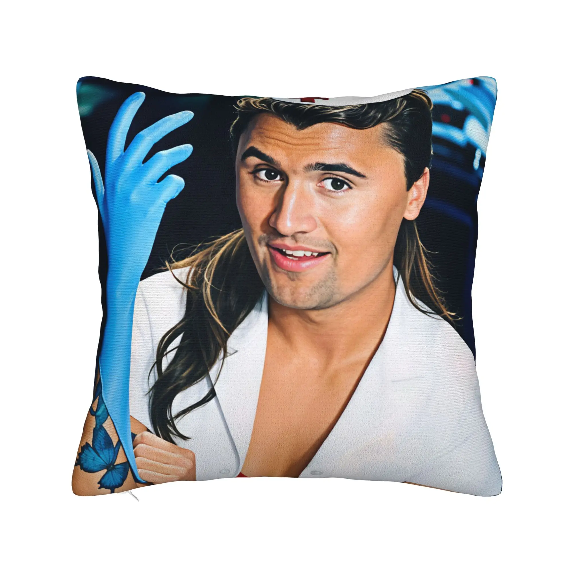 Charlie Kirk Blinkes 182 Nurse Cosplay Meme Pillow Case  Fashion Pillow Cover Square Pillowcases For Sofa Couch Bed Living Room
