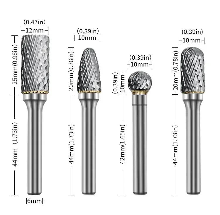 Imagem -04 - Double Cut Carbide Rotary Burr Bit Grupo Gravação Cnc Caixa Incluída Haste mm Pcs