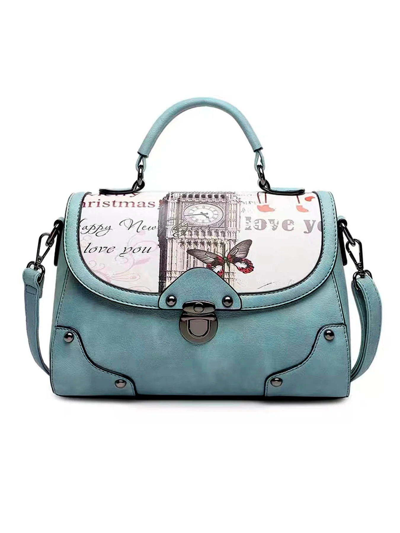 

New cartoon printed elegant and personalized large capacity bucket bag suitable for daily commuting and weekend shopping