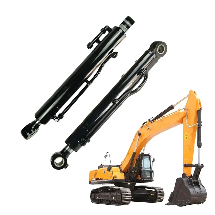 Hydraulic Cylinder Assembly Machinery Parts Hydraulic Arm Bucket Boom Cylinder for Excavator  DX60