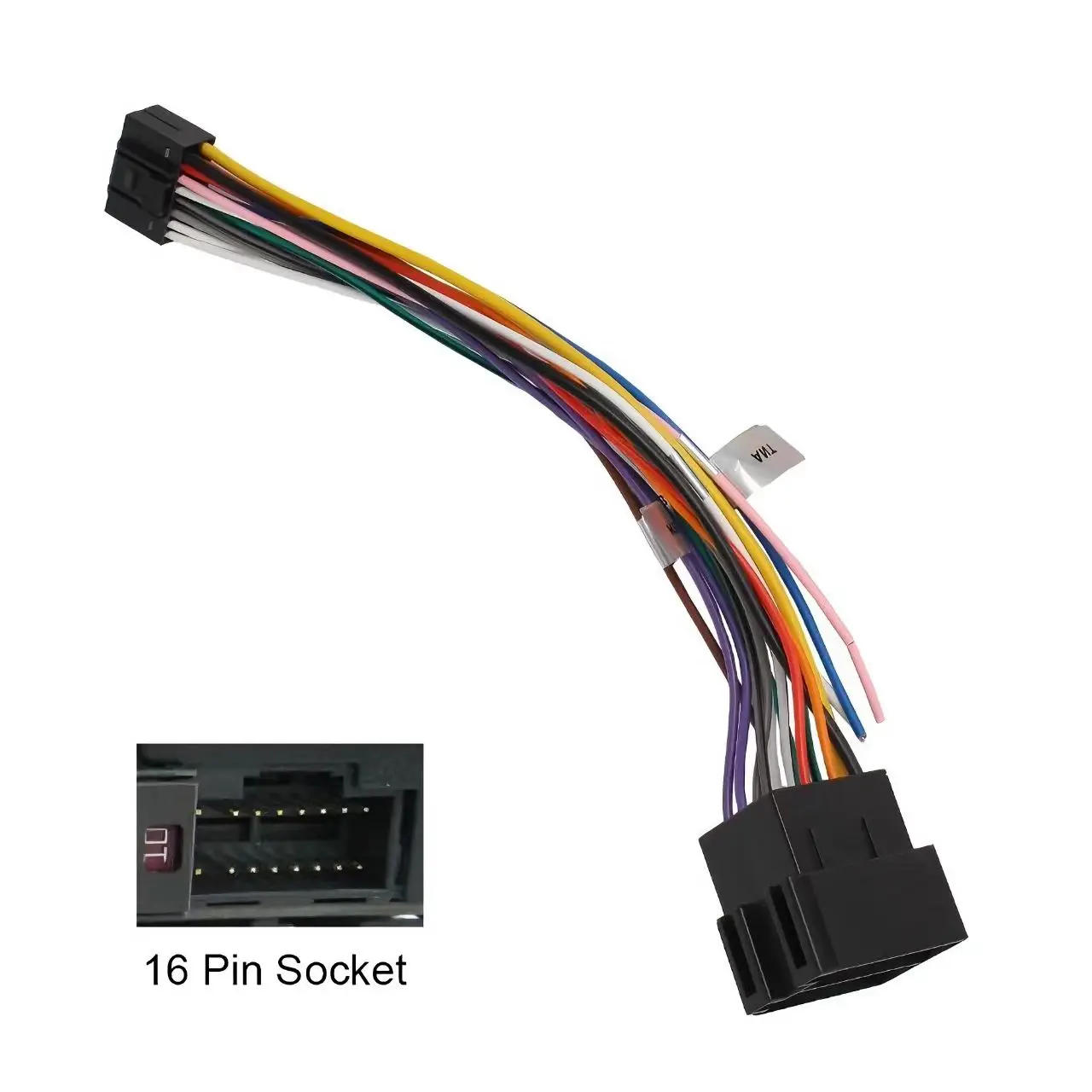 16 Pin Plug Cable ISO Standard Connector Adapter Car Stereo Radio For ALPINE Wire Harness Adaptor Car Wire Cable Adapter image 6