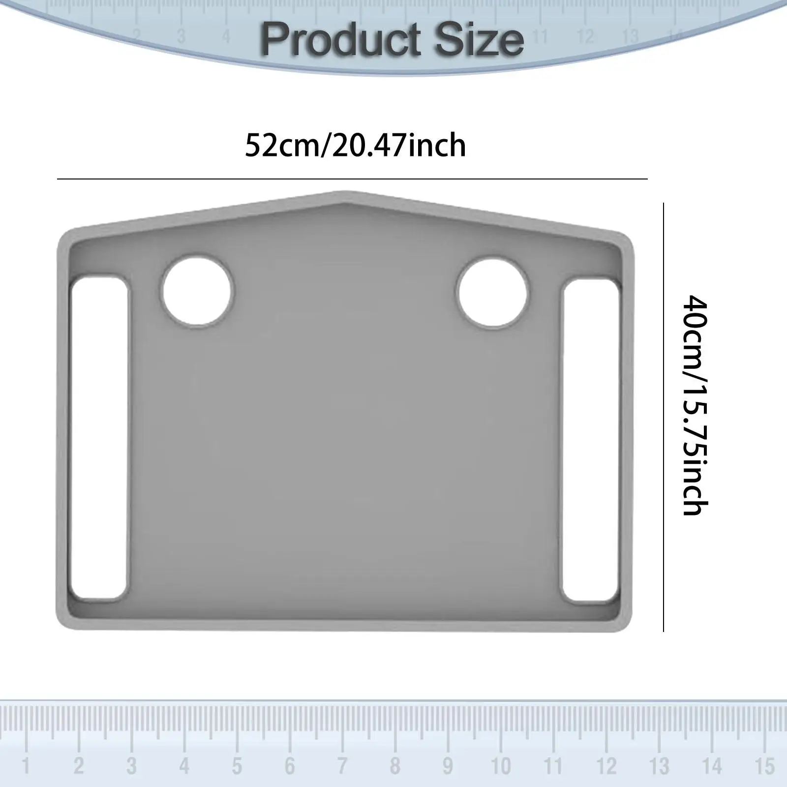 

Detachable Walker Tray Practical Plastic Food Reading Table Accessory for Elderly Walkers for Mobility Aids