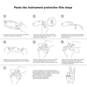 Motorradzubehör Cluster Risikoschutz Film Instrument Instrument Panel Bildschirm Schutz CFMOTO CF 800MT MT800 MT 800 MT Hauptmotor -Motorrad -Pelicula -Verkauf - №4