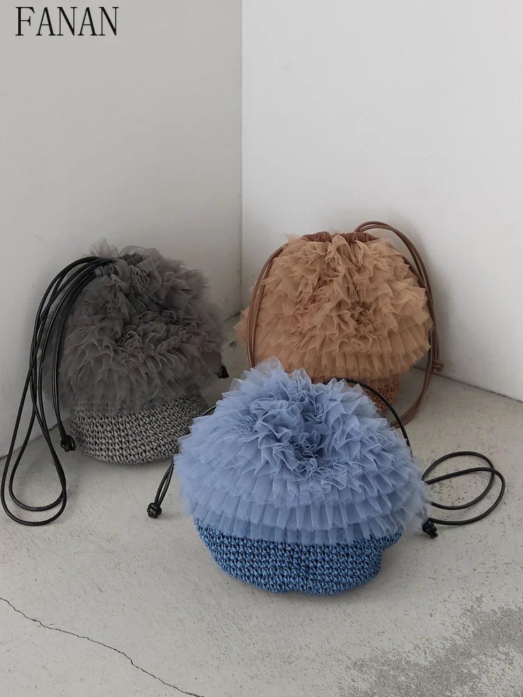 

Лето 2023, новая сумка ручной работы из натурального плетения, модная повседневная сумка на одно плечо, сумки через плечо для женщин, японский стиль