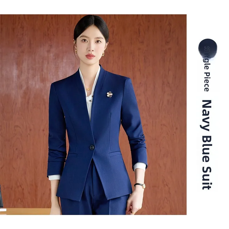 Single piece navy blue suit