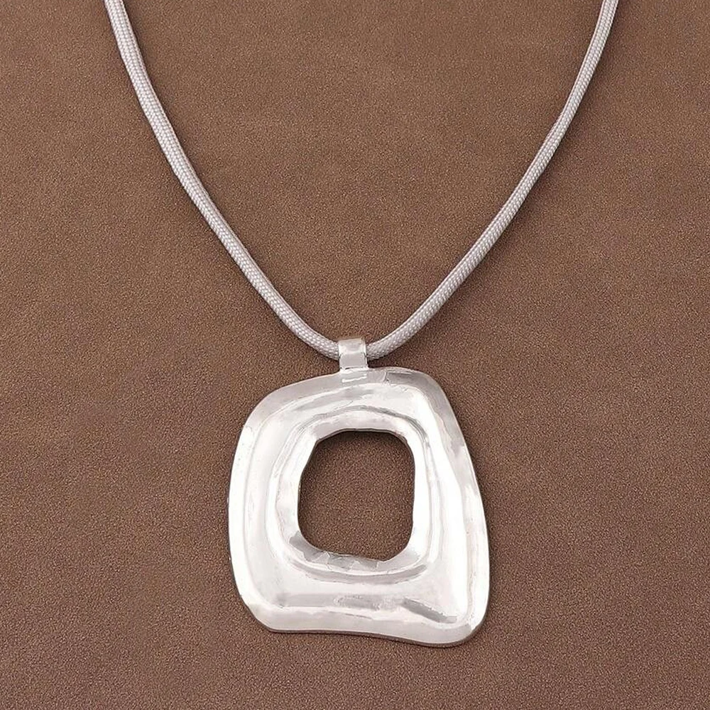 بيان غير النظامية على شكل قلادة قلادة خمر الذهب/الفضة هندسية قلادة قلادة المرأة مهرجانات الموسيقى مجوهرات الحفلات