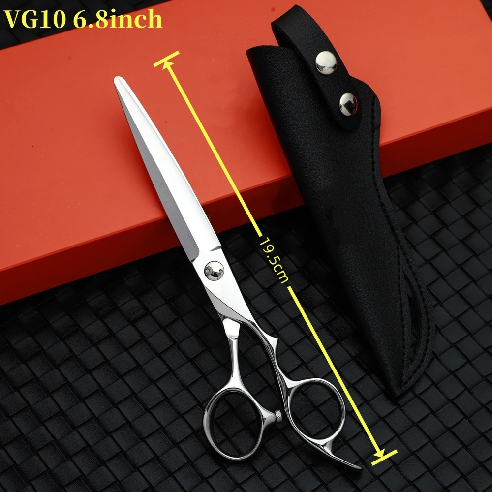 6.8 inch japanese vg10 steel barber scissors Professional Small Size Scissors Multifunctional thinning scissors 4-5-5.5-6.8inch