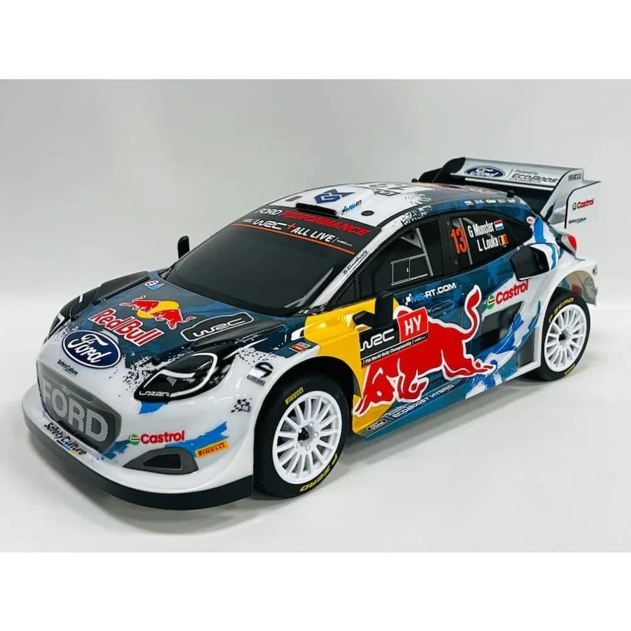 

RC rally car for adults, 1/8 scale on-road full 4WD, waterproof brushless motor and sensorless ESC, black and orange, ready-to-