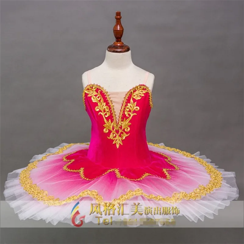 Children's Ballet Dance Performance Costume, Chiffon Dress, Professional Ismira-da Competition