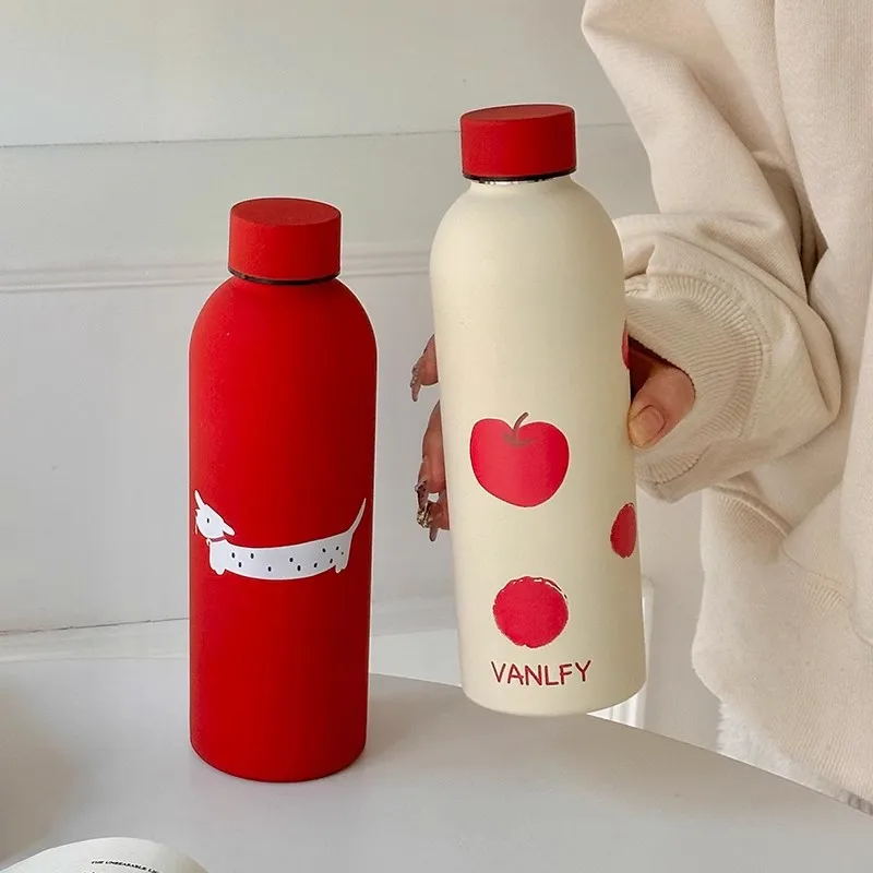 

500ML 304 Stainless Steel Large Capacity Thermos Coffee Mug Drink Vacuum Flask Thermal Water Bottle Cup Portable Thermos Bottle