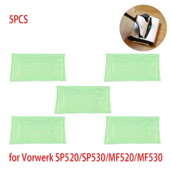 5PCS Vorwerk Kobold Mop Pads,for For Vorwerk Kobold SP520/SP530/MF520/MF530 Washable Steam Mop Cloths Accessories