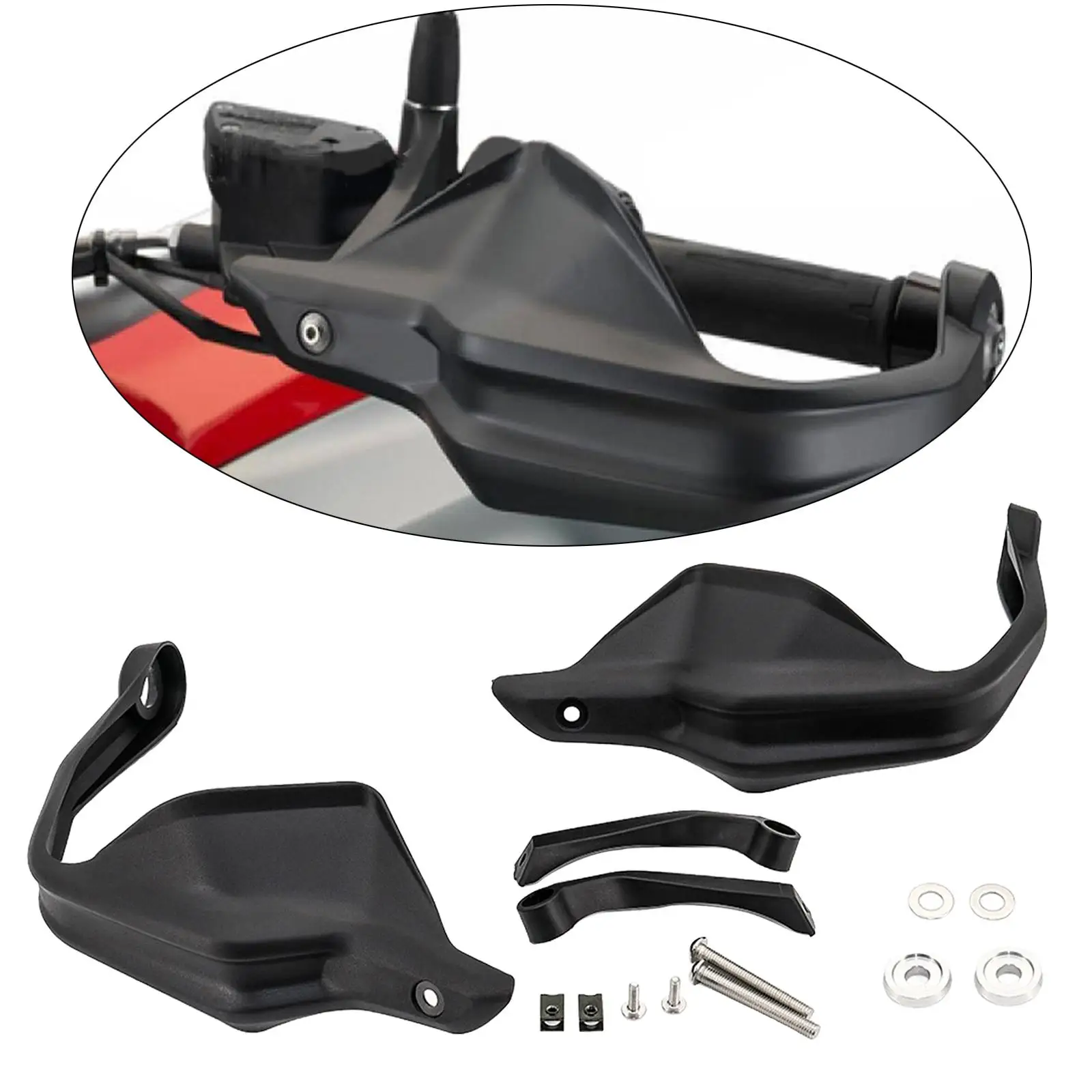 

Motorcycle Handguard Protector Wind Deflector Shield ABS Plastic Handlebar Guard Windscreen for G310GS 2017-2020