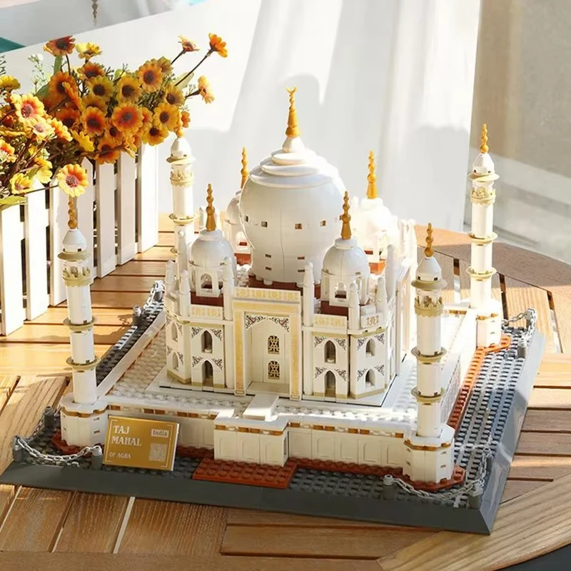 

1113pcs Creative World landmark building India The Taj Mahal in Agra Building Blocks Kits Model Bricks decoration Kids Toy Gifts