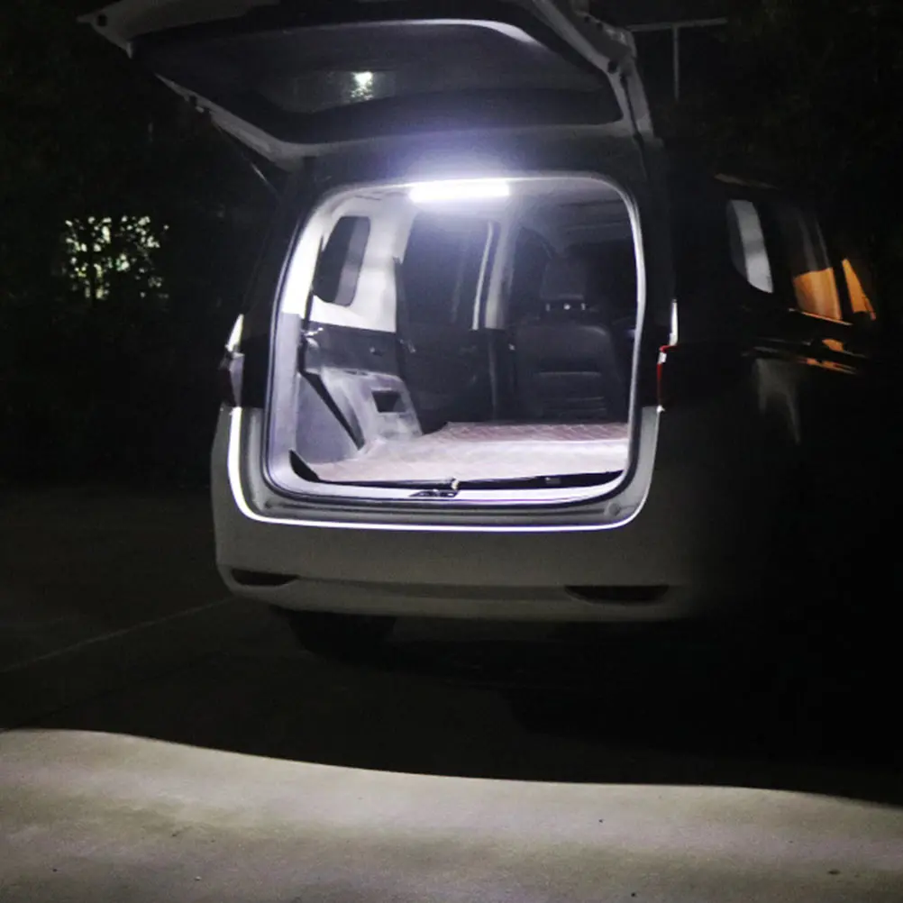 

2PCS LED 72LED White Light Tube for Van Car Interior Lighting Low Heat Lamp Bar Easy Reading Light Bar Install