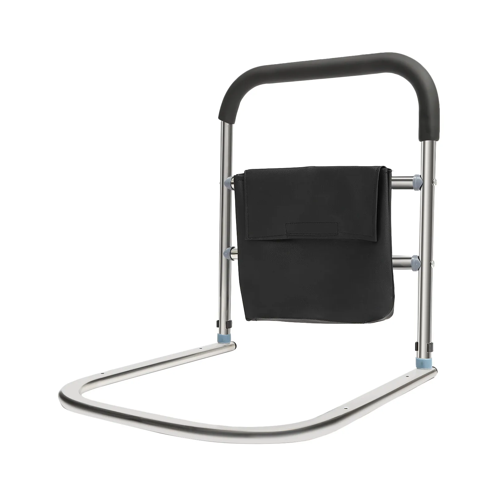 Bettgitter für ältere Erwachsene, Nachttisch-Fall, verhindert Haltegriff für ältere Bettunterstützung, passend für alle Bettes, Schwarz, Silber, L-förmig