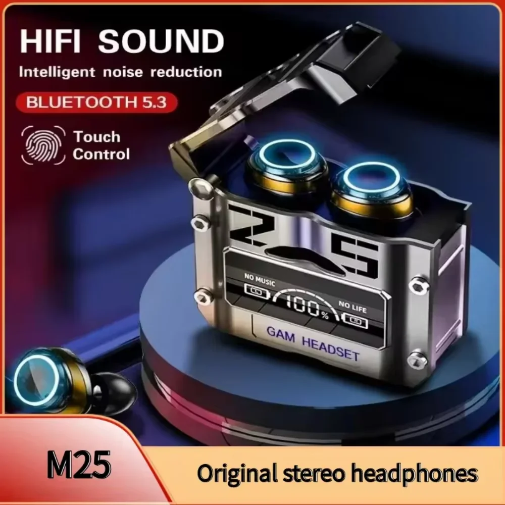 M25 TWS Wireless Headphones Bluetooth Earphones Touch Control Noise Reduction Stereo Earbuds Headsets With MIC