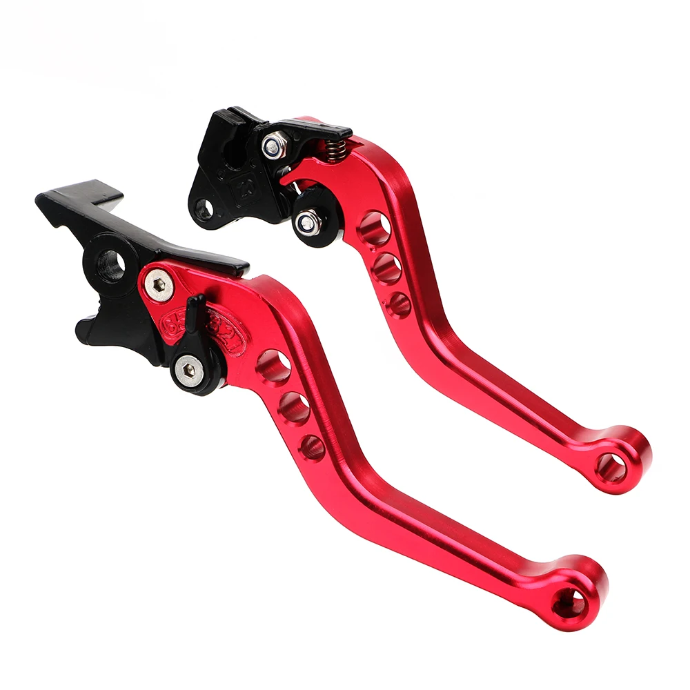 CNC Motorcycle Clutch Drum Brake Lever Handle 1 Pair Alloy Motorcycle Brake Handle Universal Fit for Motorbike Modification