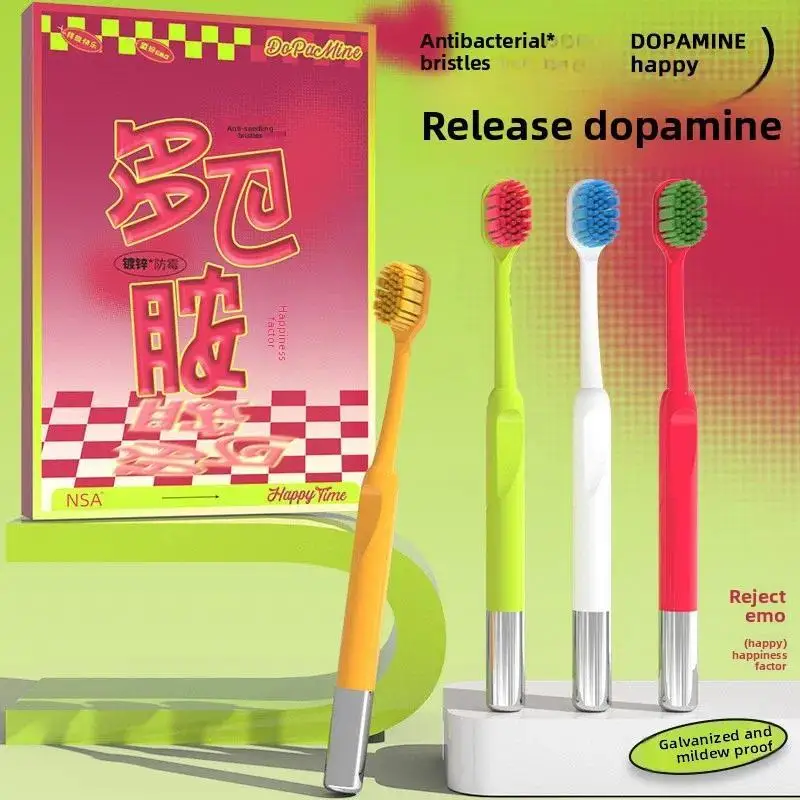 New Forest Silver Plated Antibacterial Dopamine Adult Soft Toothbrush for Gum Protection, Deep Cleaning for High Beauty Couples