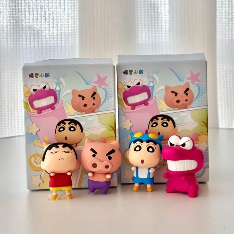 

Funism Crayon Shin-Chan Q Version Figure Blind Box Daily Life Series Anime Character Collectible Cute Desk Ornament Fans Toy