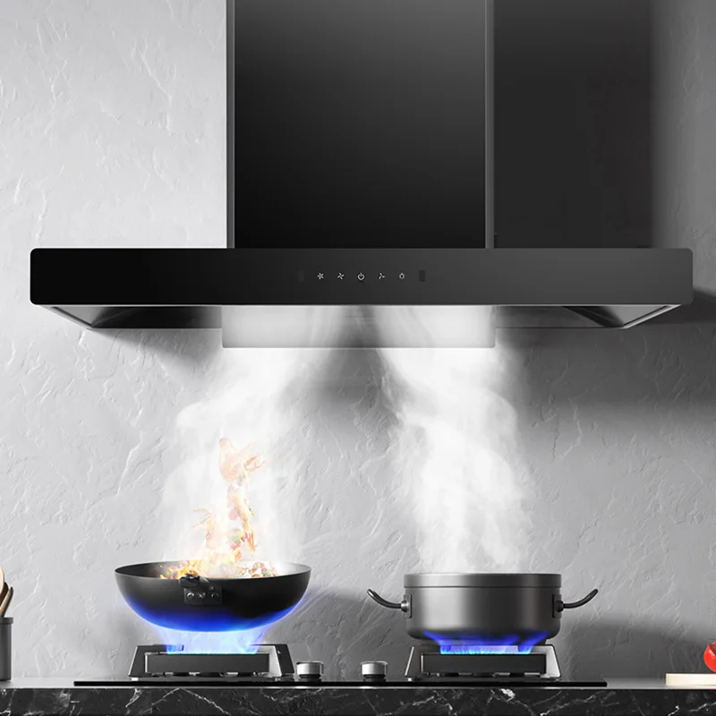 Z900mm T-type Range Hood Home Kitchen Exhaust Fan Smoke Extractor Kitchen Smart Range Hoods