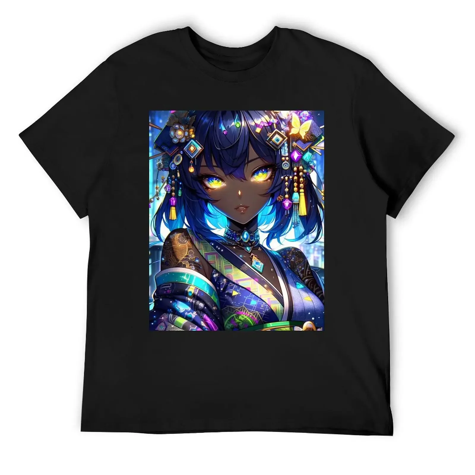 

Blue Mist T-Shirt korean fashion summer clothes mens cotton t shirts