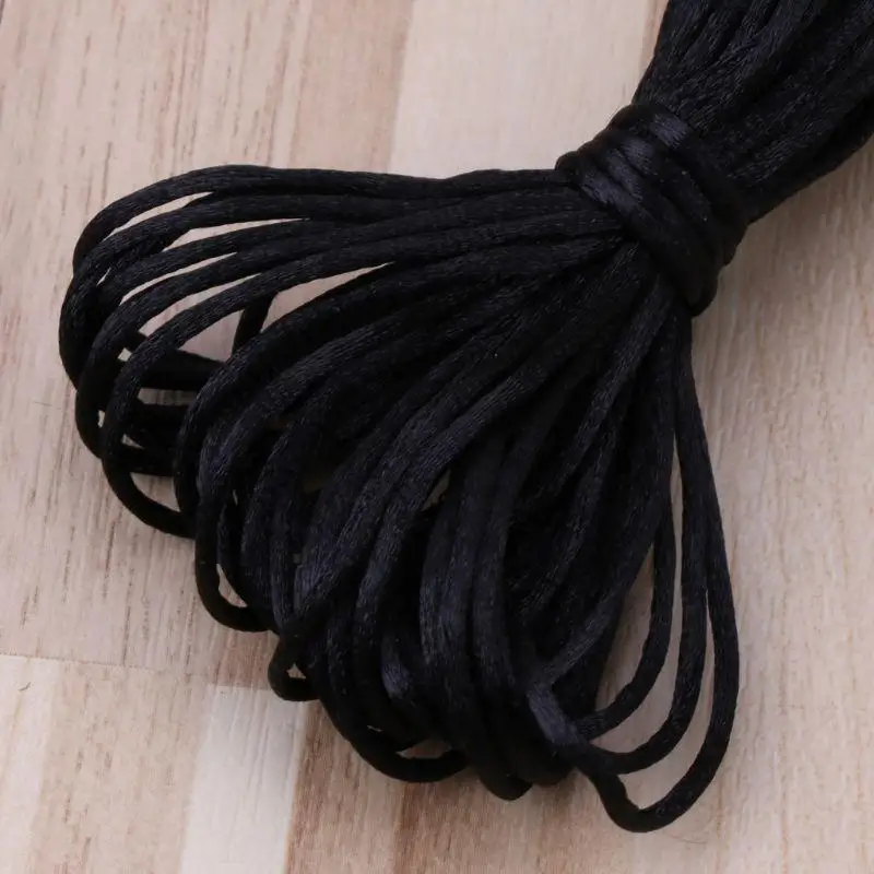 

R66D 1.5mm Nylon Rattail Silk Trim Cord Beading String for Baby Jewelry Making