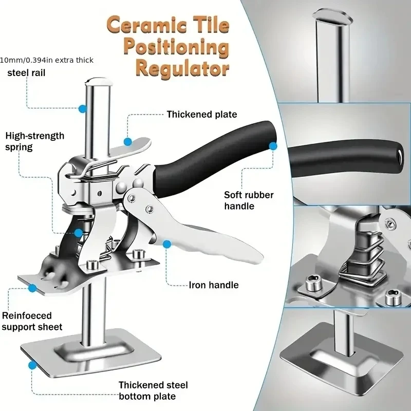 2/1Pcs Nieuwe Arbeidsbesparende Arm Board Jack Hefmachine Tegel Hoogte Verstellende Lifter Multifunctionele Anti-Slip Handlifting Tool