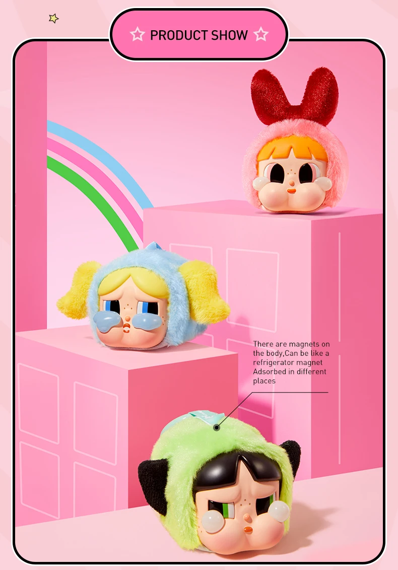 POP MART CRYBABY x Powerpuff Girls Series - Caixa cega de pelúcia