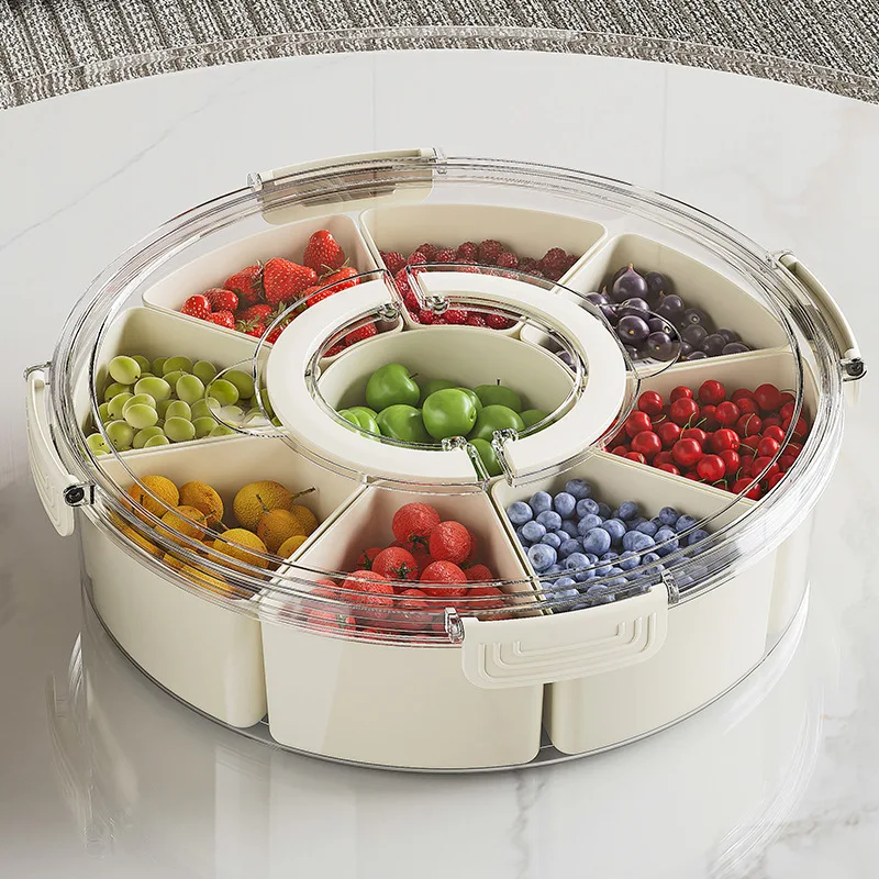 

Multi-Purpose Kitchen Storage Containers with Handles - Airtight Spice Organizer & See-Through Snack Jars for Fridge/Pantry