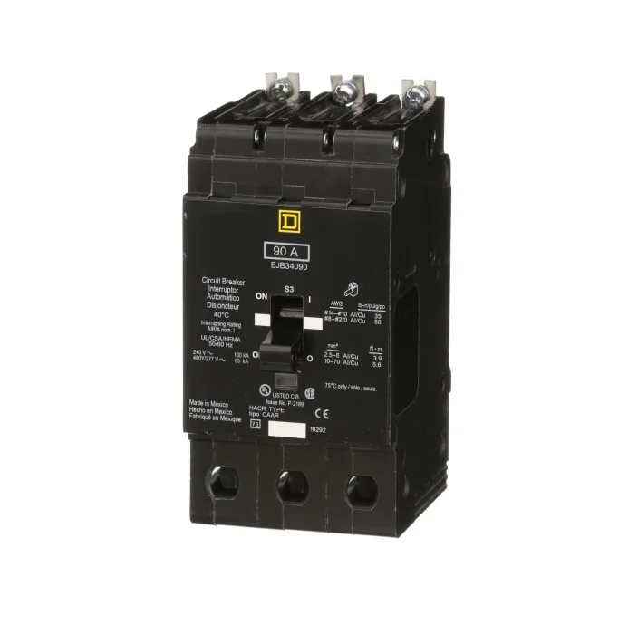 New and Original Square D EJB34090 MINIATURE CIRCUIT BREAKER 480Y/277V 90A Good Price