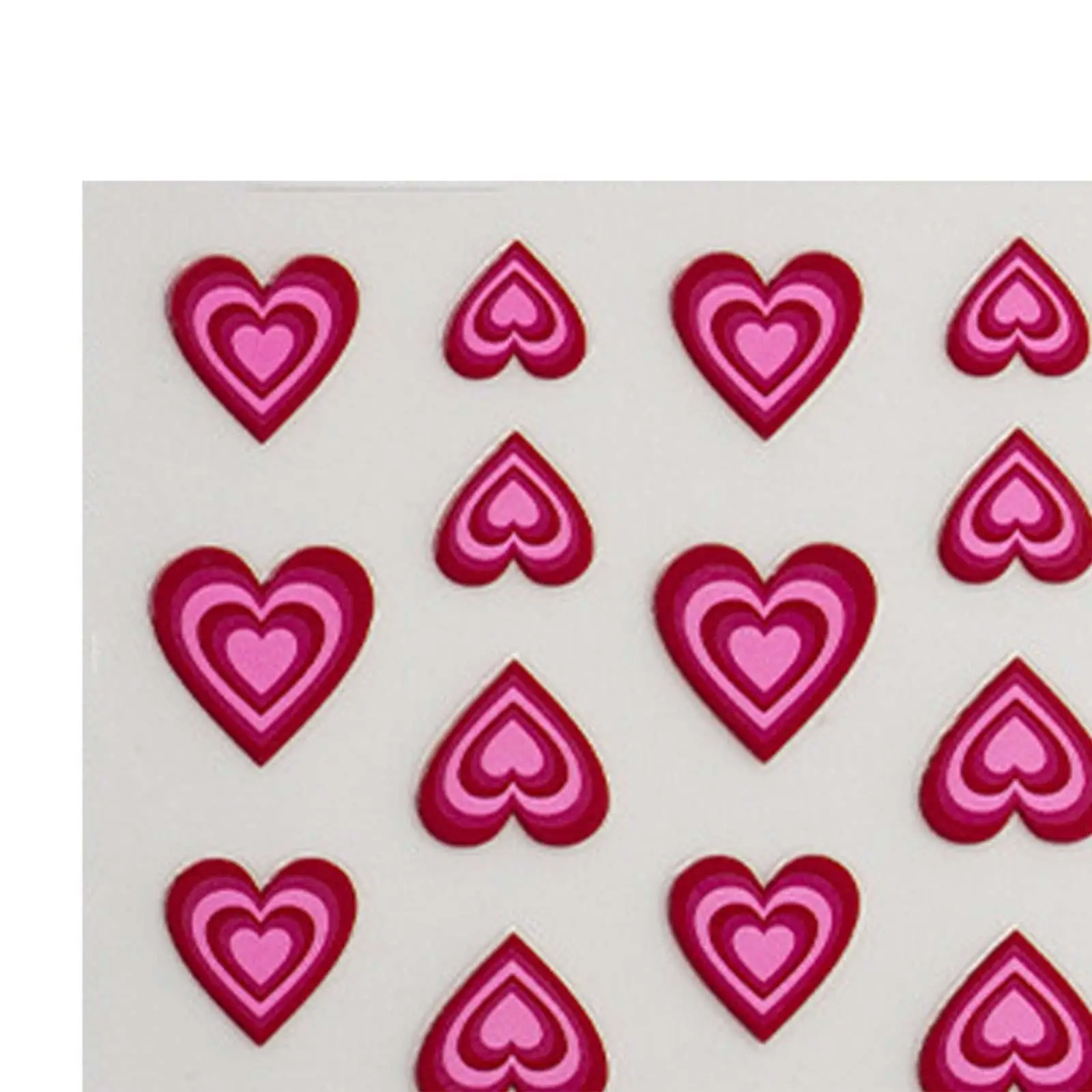 Valentines Day Gifts Heart Love Nail Art Stickers for Acrylic Nail Decoration