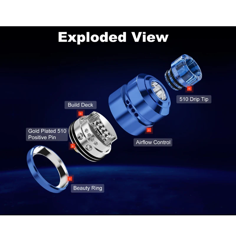 Original Hellvape Dead Rabbit Mini RDA Tank Vape Zerstäuber Single Coil 510 Tropfspitze 510 Gewinde elektronischer Zigarettenzerstäuber