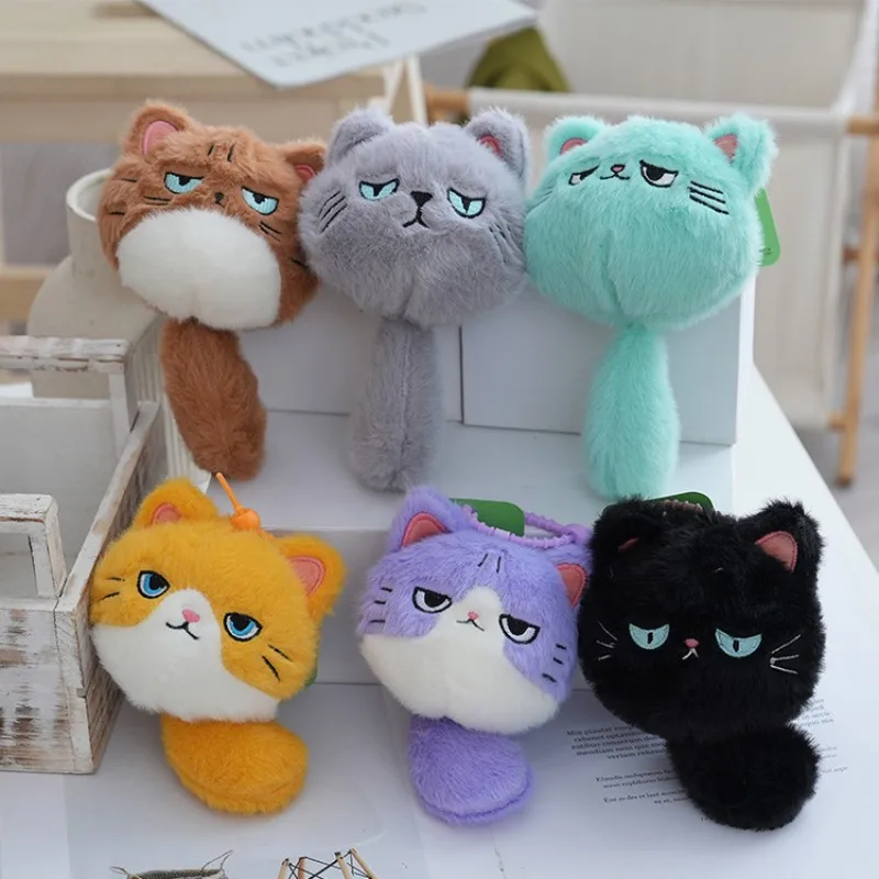 

Cute Angry Cat Plush Keychain Pendant Kawaii Cartoon Stuffed Animal Toy Bag Charm Backpack Decor for Boys Girls Birthday Gifts