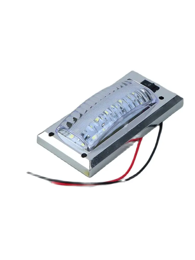 Panneau Lumineux LED 12V-24V, Lampe de Lecture Intérieure de Voiture, Éclairage de Cabine à Haute Luminosité, pour Camion, Bateau, 1 Pièce