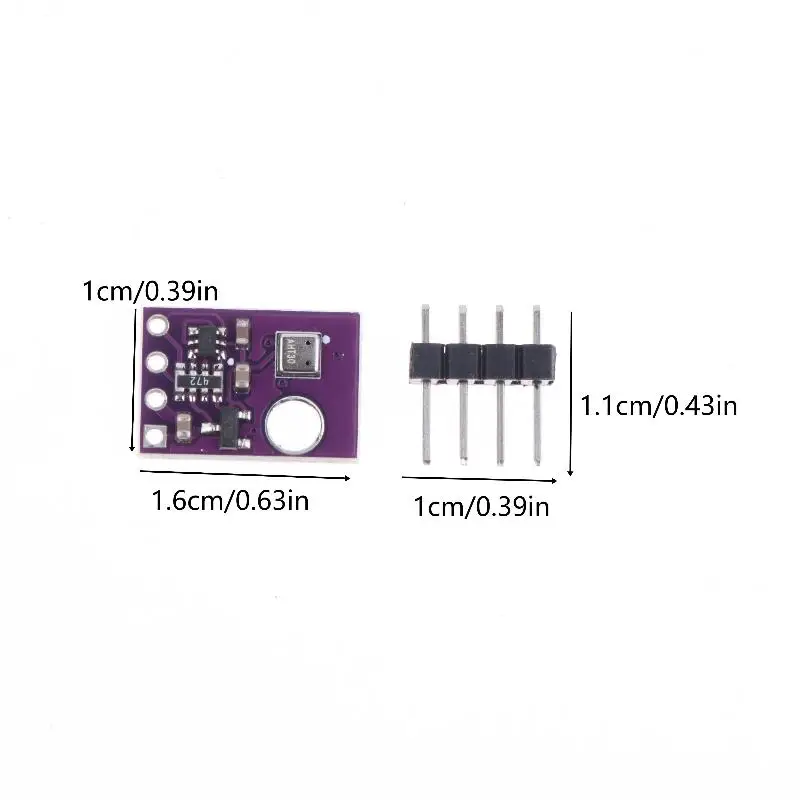 Módulo de umidade e temperatura AHT30 1/2 unidades com sinal digital I2C DC 2.0-5.5V