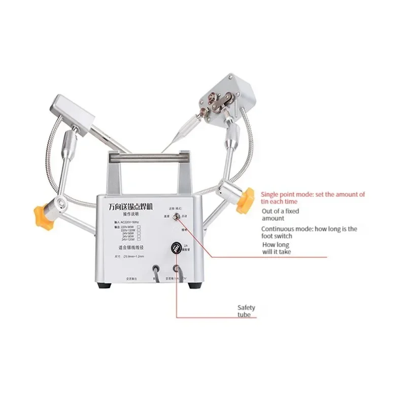 Internal hot pedal semi-automatic universal soldering machine Spot welder soldering tin