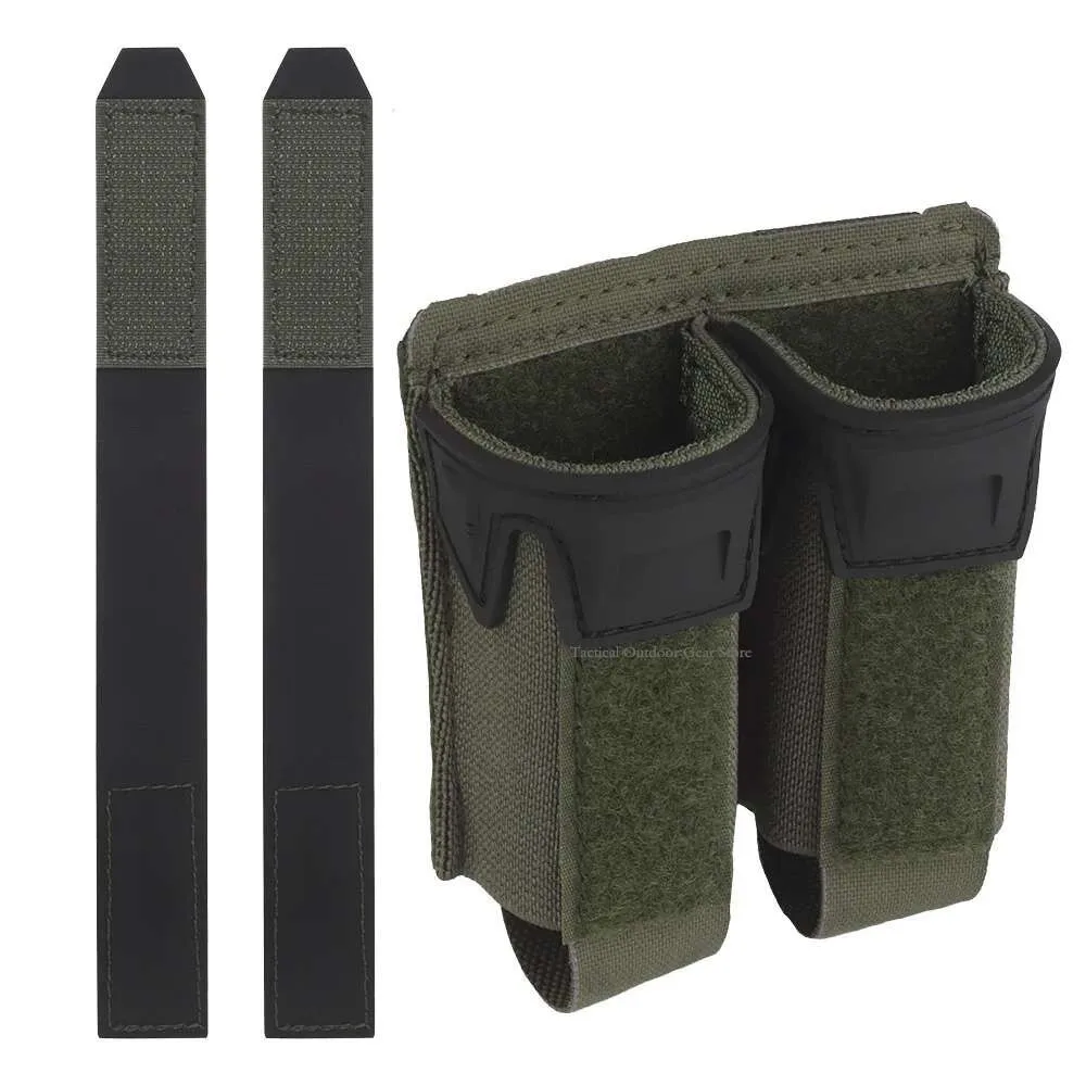 

K Series 9mm Double Mag Pincers Pouch G17 G19 Pistol Magazine MOLLE Bag Flap Secure Hunting Vest Tactical Belt Gear Accessories