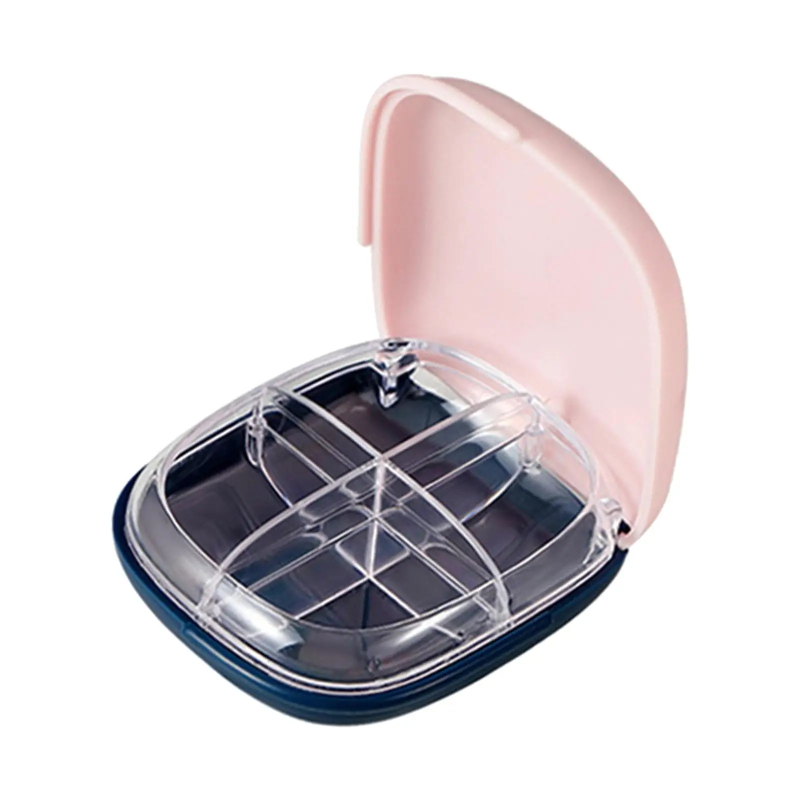 

Jewelry Storage Case with Lid Fashionable 4 Grids Organizer for Travel
