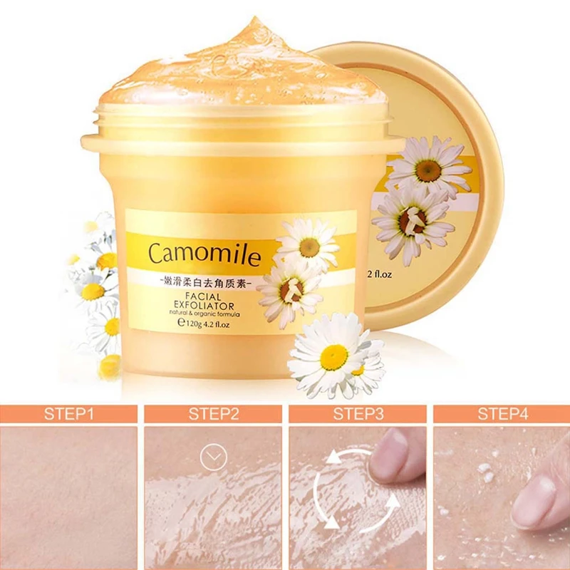 120g Exfoliating Gel Body Facial Scrub Cream Shea Butter Fruit Cucumber Almond Whitening Dead Skin Removal Moisturizing Care