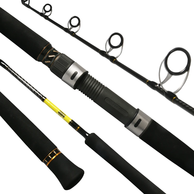 

New arrival 1.675m 1Section fishing rods Fuji ring saltwater carbon fiber boat slow jigging rod spinning